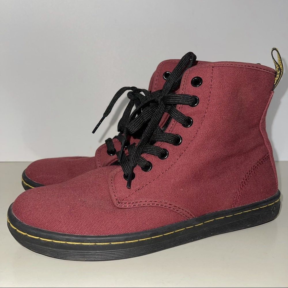 Dr. Martens Shoreditch - Canvas Cherry Red Size 7